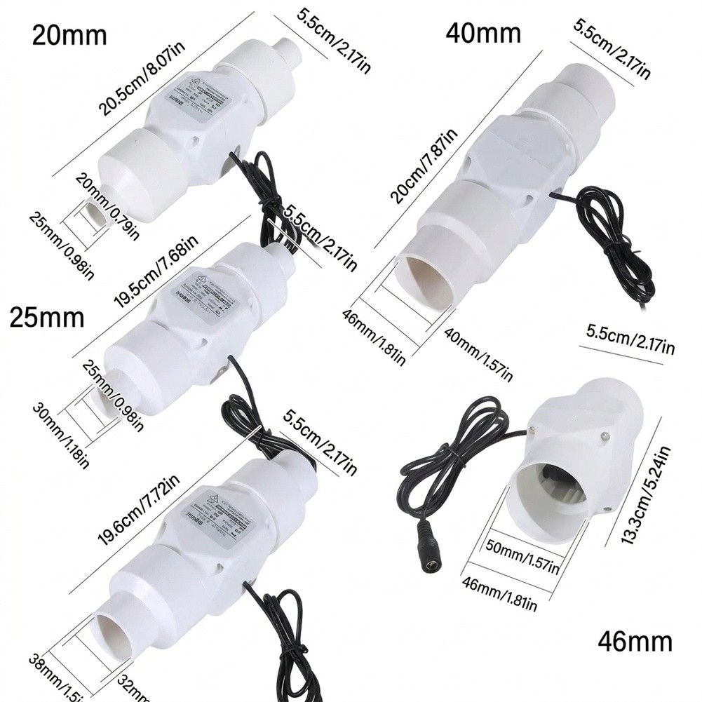 Home Cinema Restaurant - 10W Kitchen Duct Ventilation Fan 58m³/h