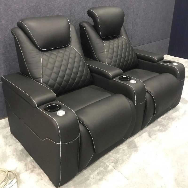 Home Cinema Recliners - Home Designed Villa Movie Theater Seats