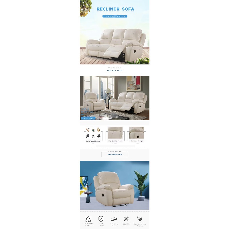 Modern Sofa Power Recliner Hom - Home Cinema Recliners ulasan dan harga