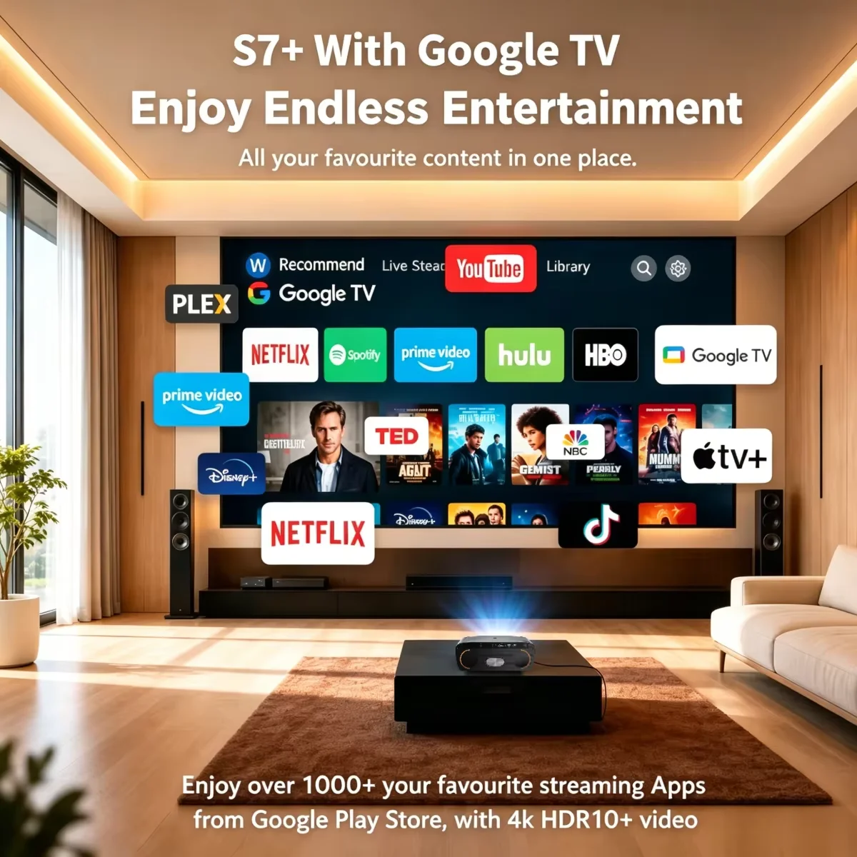 S7 4200ANSI Native 1080P 4K UH - Home Cinema Couch ulasan dan harga