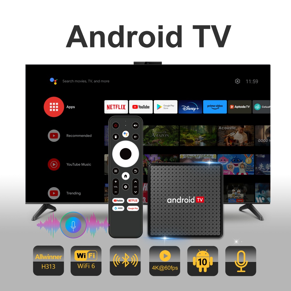 Wudung X5 TV Box AndroidTV All - Home Cinema Player ulasan dan harga