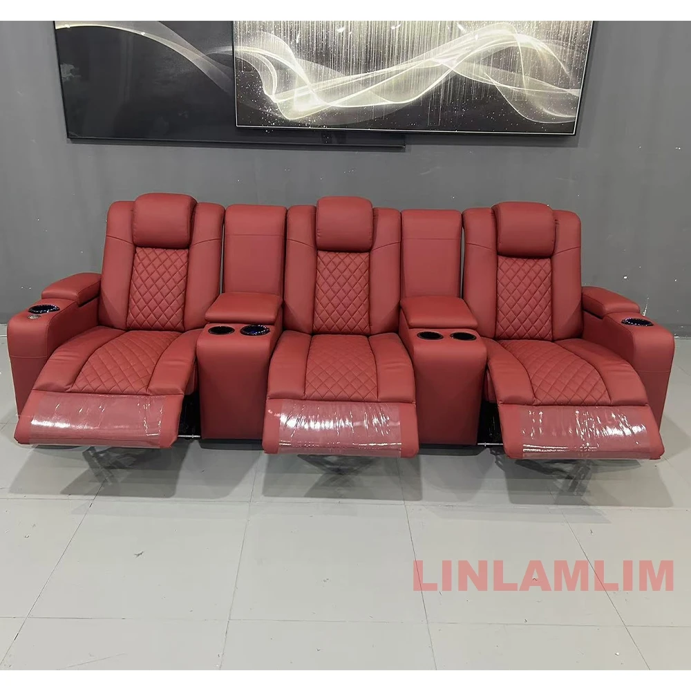 Linlamlim Luxury 3-Seat Reclin - Home Cinema Couch ulasan dan harga