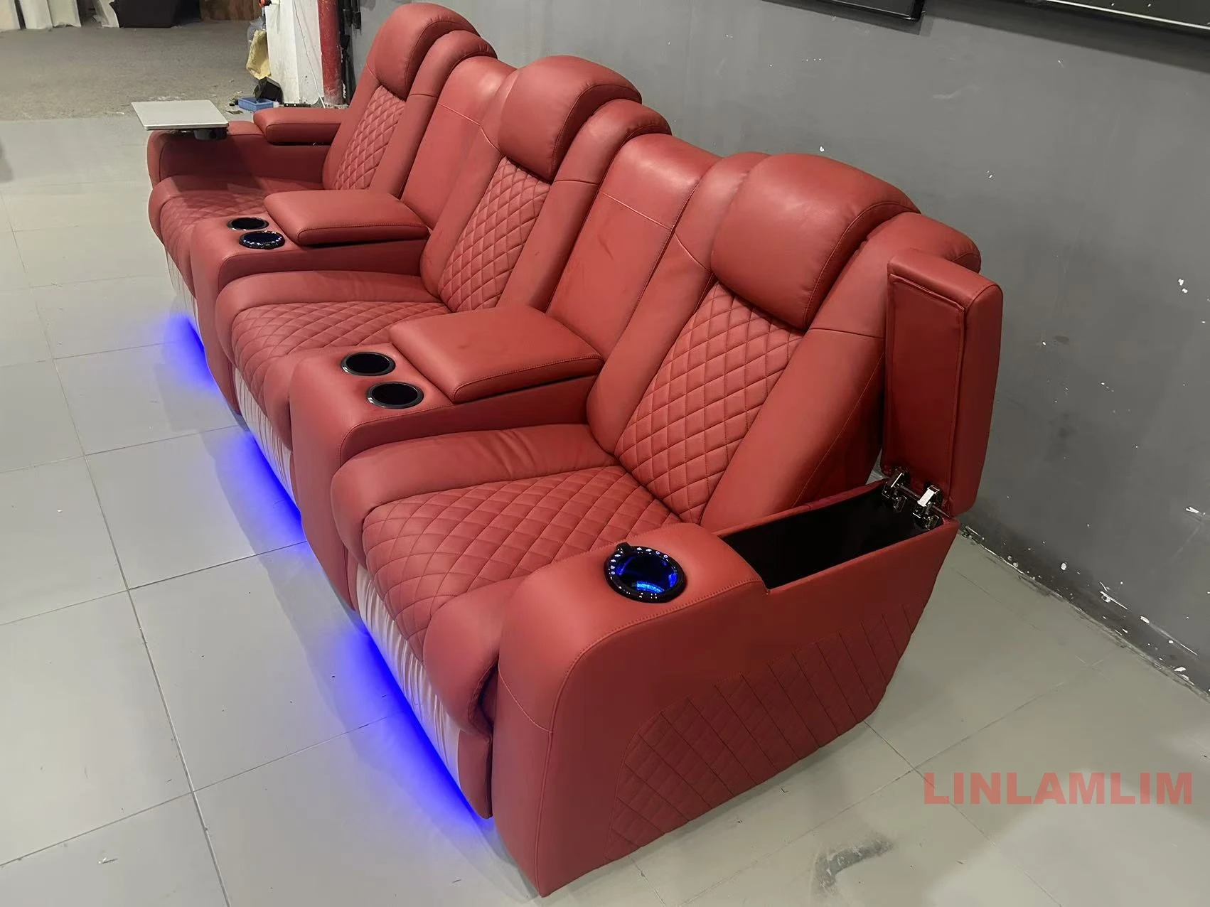 Linlamlim Luxury 3-Seat Reclin - Home Cinema Couch ulasan dan harga