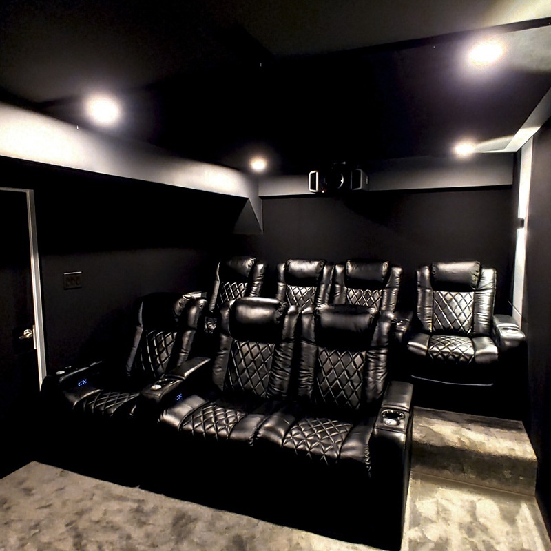 Modern Home Cinema Leather Ele - Home Cinema Recliners ulasan dan harga