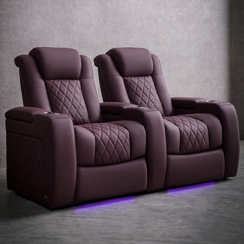 Modern Home Cinema Leather Ele - Home Cinema Recliners ulasan dan harga