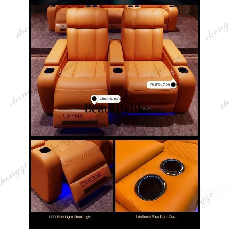 G153 Luxury Genuine Leather El - Home Cinema Recliners ulasan dan harga
