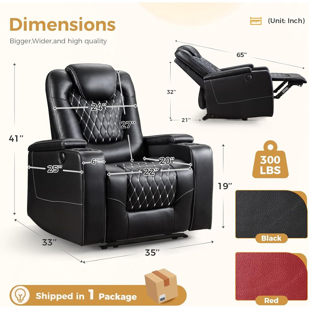 Power Recliner Chair with USB  - Home Cinema Couch ulasan dan harga
