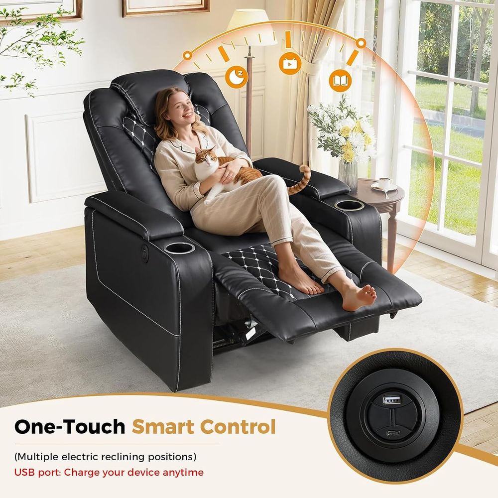 Power Recliner Chair with USB  - Home Cinema Couch ulasan dan harga