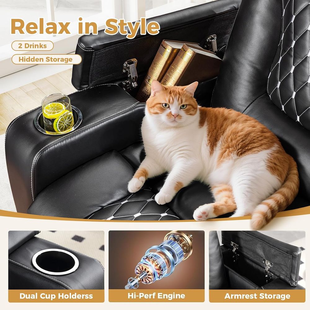 Power Recliner Chair with USB  - Home Cinema Couch ulasan dan harga