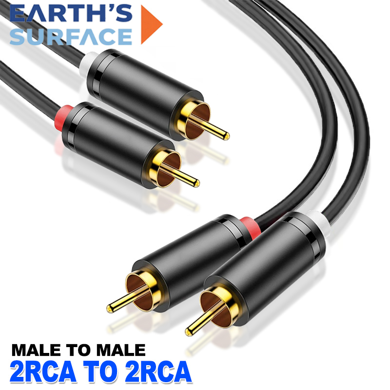 Dual RCA Cable HIFI Stereo 2 R - Home Cinema Player ulasan dan harga
