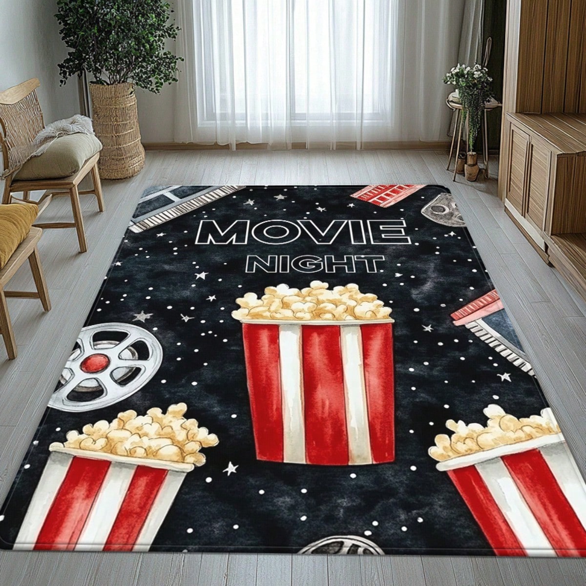 Movie Night Door Mat - Popcorn - Home Cinema Room Size ulasan dan harga