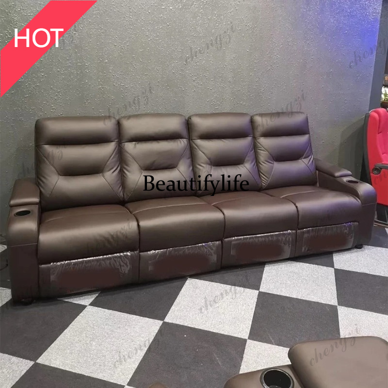 A49 Leather Sofa set With POWE - Home Cinema Couch ulasan dan harga