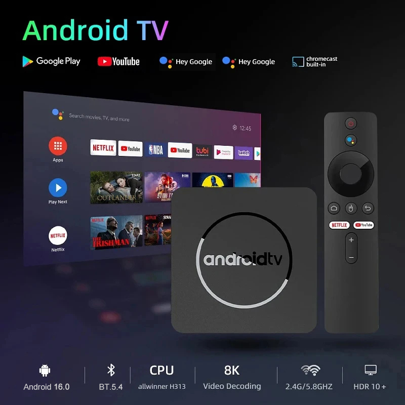 Smart TV Box Android 16 Q10 8G - Home Cinema Media Player ulasan dan harga