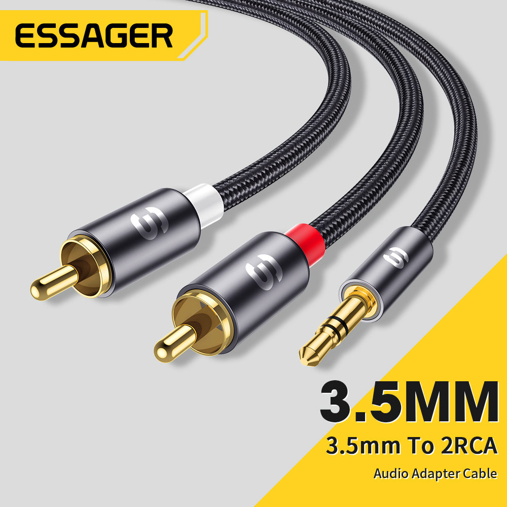Essager RCA Audio Cable Stereo - Home Cinema Player ulasan dan harga