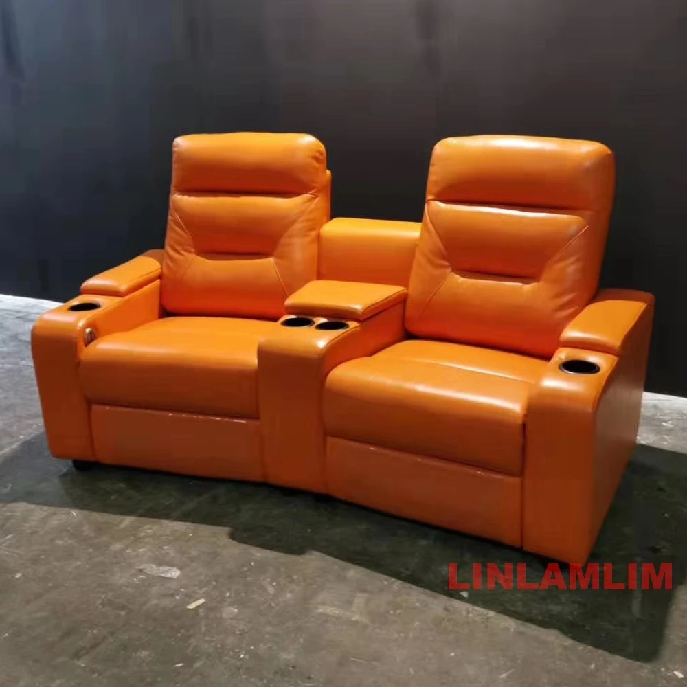 Linlamlim Genuine Leather Sofa - Home Cinema Couch ulasan dan harga