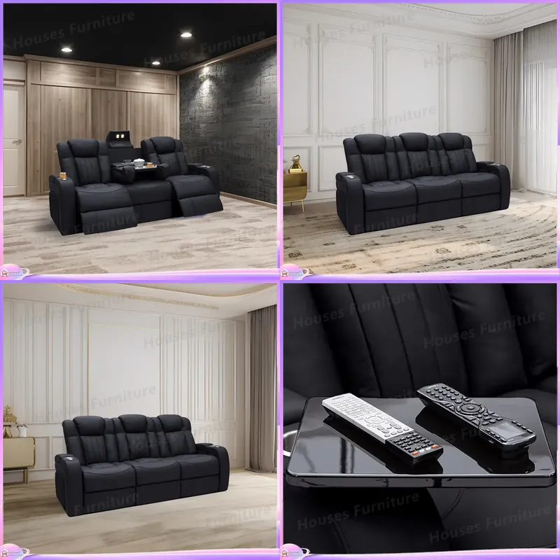 Leather Recliner Sofa Home The - Home Cinema Recliners ulasan dan harga
