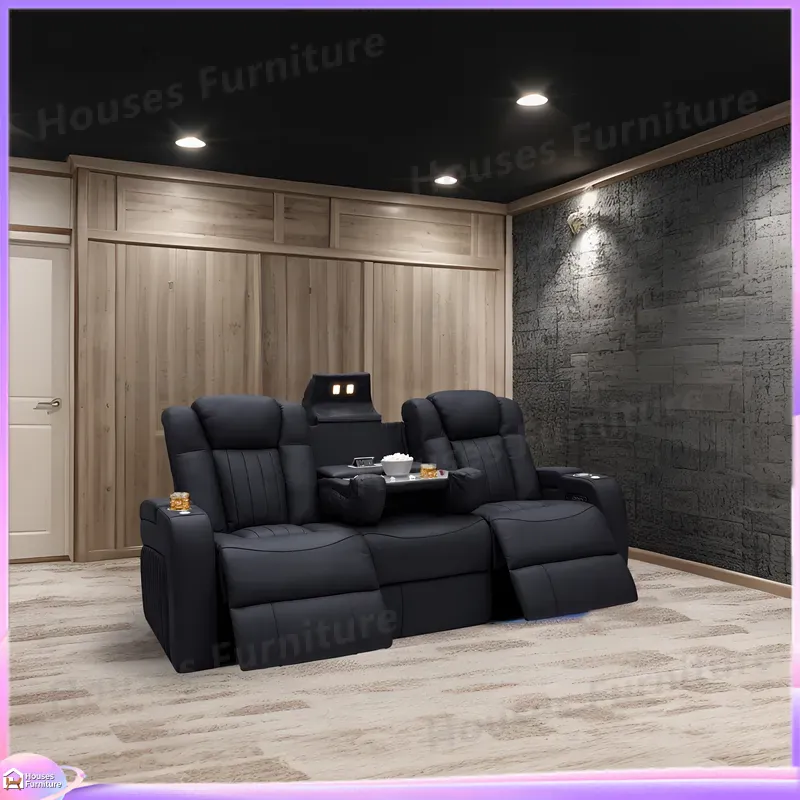Leather Recliner Sofa Home The - Home Cinema Recliners ulasan dan harga