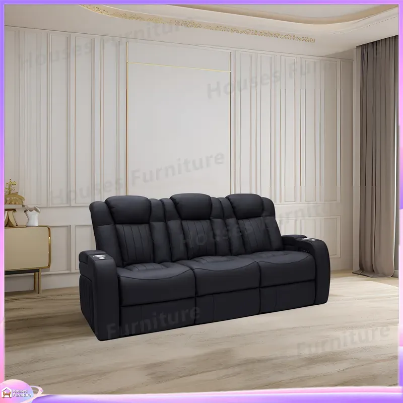 Leather Recliner Sofa Home The - Home Cinema Recliners ulasan dan harga