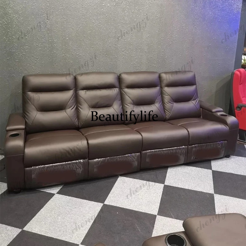 Leather Sofa set With POWER RE - Home Cinema Couch ulasan dan harga